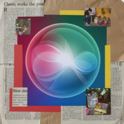 Siri icon in the Collage style for macOS