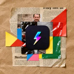 Supercharge icon in the Collage style for macOS