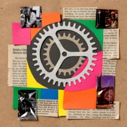 System Settings icon in the Collage style