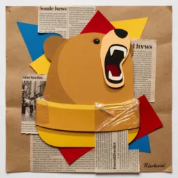 Tunnelbear icon in the Collage style for macOS