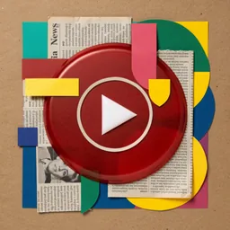 YouTube Music icon in the Collage style for macOS