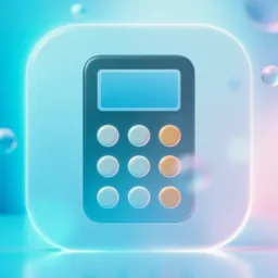 Calculator icon in the Cool style for macOS