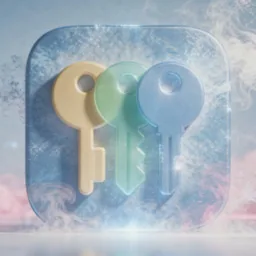 Passwords icon in the Cool style for macOS