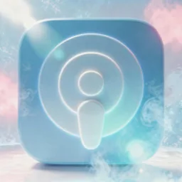 Podcasts icon in the Cool style for macOS
