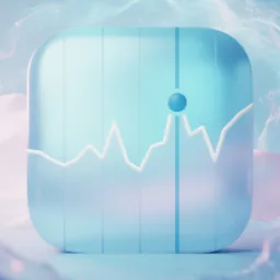 Stocks icon in the Cool style for macOS
