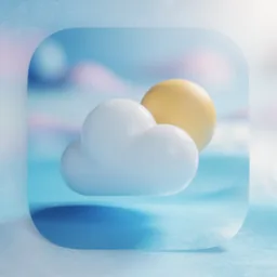Weather icon in the Cool style for macOS