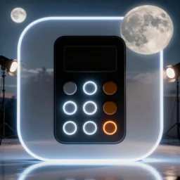 Calculator icon in the Dark style for macOS