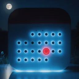 Calendar icon in the Dark style for macOS