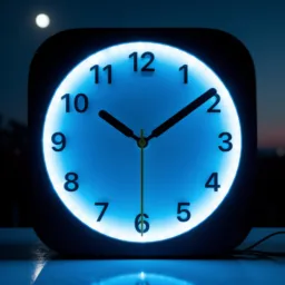 Clock icon in the Dark style for macOS