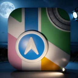 Maps icon in the Dark style
