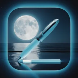 Pages icon in the Dark style for macOS