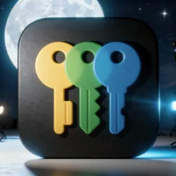 Passwords icon in the Dark style for macOS