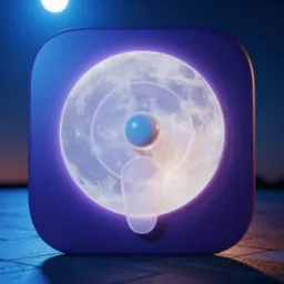 Podcasts icon in the Dark style for macOS