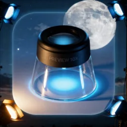 Preview icon in the Dark style for macOS
