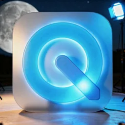 QuickTime Player icon in the Dark style for macOS