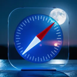 Safari icon in the Dark style for macOS