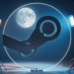 Steam icon in the Dark style for macOS
