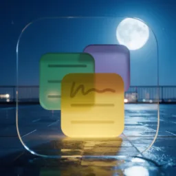 Stickies icon in the Dark style