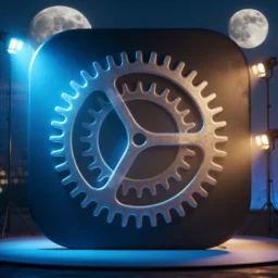 System Settings icon in the Dark style