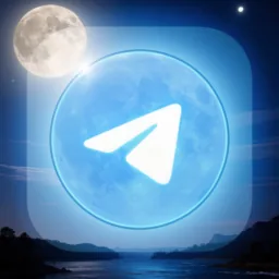 Telegram icon in the Dark style