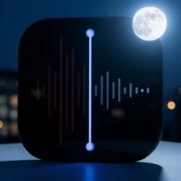 Voicememos icon in the Dark style for macOS