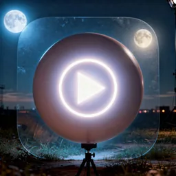 YouTube Music icon in the Dark style for macOS