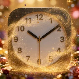 Clock icon in the Dreamy style for macOS