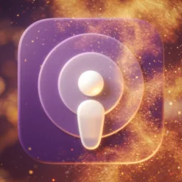 Podcasts icon in the Dreamy style for macOS