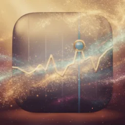 Stocks icon in the Dreamy style for macOS