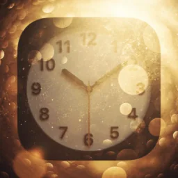Clock icon in the Ethereal style