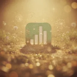 Numbers icon in the Ethereal style for macOS