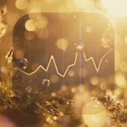 Stocks icon in the Ethereal style for macOS