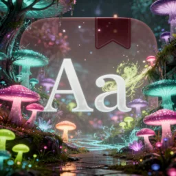 Dictionary icon in the Glowy style