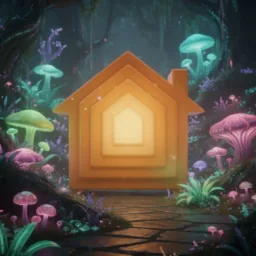 Home icon in the Glowy style for macOS