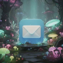 Mail icon in the Glowy style
