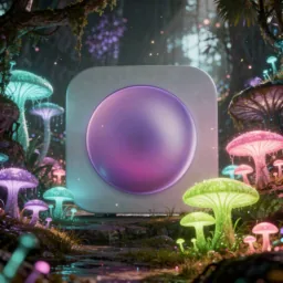 OrbStack icon in the Glowy style for macOS