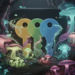 Passwords icon in the Glowy style for macOS