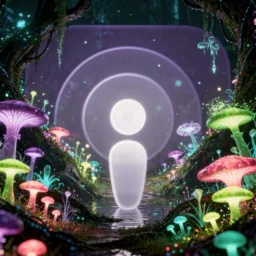 Podcasts icon in the Glowy style for macOS