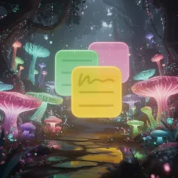 Stickies icon in the Glowy style