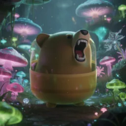 Tunnelbear icon in the Glowy style