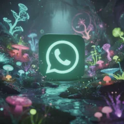 WhatsApp icon in the Glowy style