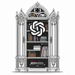 ChatGPT icon in the Goth style