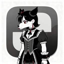 Chess icon in the Goth style for macOS