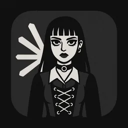 Claude icon in the Goth style for macOS