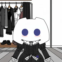 Discord icon in the Goth style