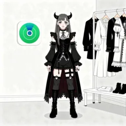 Findmy icon in the Goth style for macOS