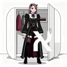 Font Book icon in the Goth style