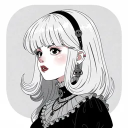 Hermes icon in the Goth style for macOS