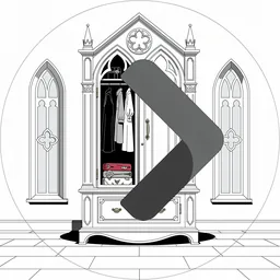 Hidden Bar icon in the Goth style for macOS