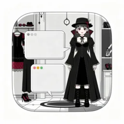 Mission Control icon in the Goth style